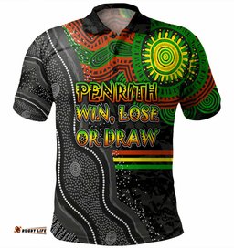 Amazing Aussie Penrith Panthers Custom Win, Lose or Draw Polo Shirt