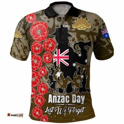 Amazing Aussie Australia Anzac Custom Lest We Forget Green Style Polo Shirt