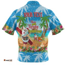 Amazing Aussie Australia Christmas Custom Have A Very Beachy Chrissie Xmas Polo Shirt