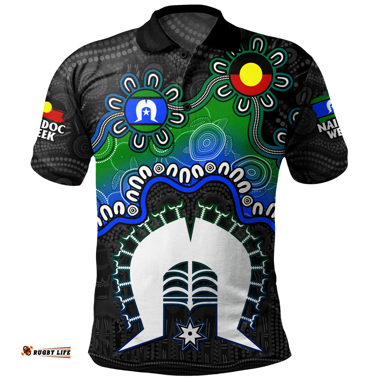 Amazing Aussie Indigenous Australian Aboriginal Naidoc Week Echo Of Ancestors Polo Shirt