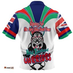 Amazing Aussie New Zealand Warriors Happy Australia Day We Are One And Free V2 Polo Shirt