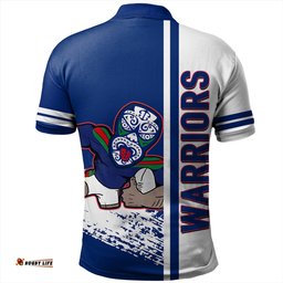 Amazing Aussie New Zealand Warriors Sport Warriors Mascot Quater Style Polo Shirt
