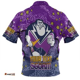 Amazing Aussie Melbourne Storm Custom Team With Dot And Star Patterns For Tough Fan Polo Shirt