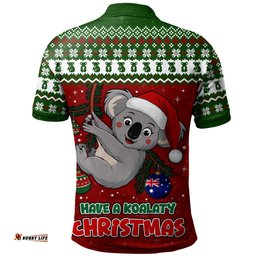 Amazing Aussie Australia Have A Koalaty Christmas Polo Shirt