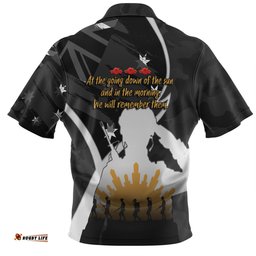 Amazing Aussie Australia Anzac Day Custom Lest We Forget With Black Camouflage Pattern Polo Shirt