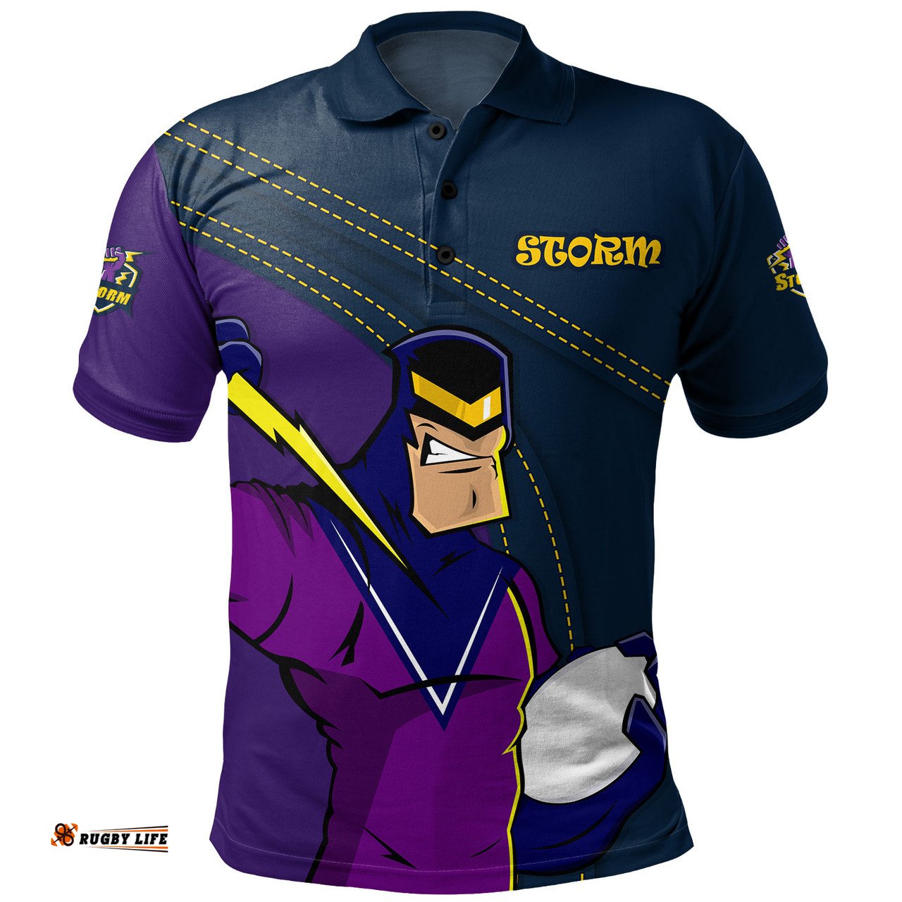 Amazing Aussie Melbourne Storm Custom Team Of Us Die Hard Fan Supporters Polo Shirt