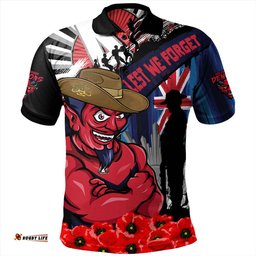 Amazing Aussie Melbourne Anzac Day Honor United In Spirit Polo Shirt