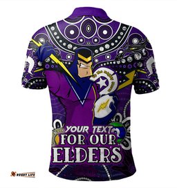 Amazing Aussie Melbourne Storm Naidoc Week Custom Melbourne Storm For Our Elders Polo Shirt