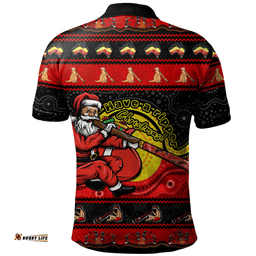Amazing Aussie Australia Ripper Aboriginal Christmas Down Under Polo Shirt