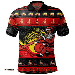 Amazing Aussie Australia Ripper Aboriginal Christmas Down Under Polo Shirt