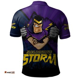Amazing Aussie Melbourne Storm Fearless Soul Series Polo Shirt