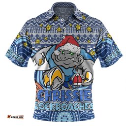 Amazing Aussie New South Wales Cockroaches Christmas Custom Christmas Knit Patterns Vintage Jersey Ugly Polo Shirt