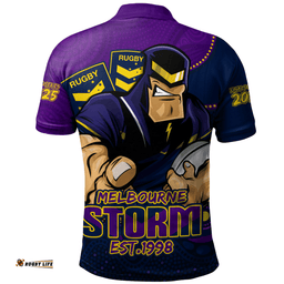Amazing Aussie Melbourne Storm Battle For Glory Rugby Finals Edition Polo Shirt