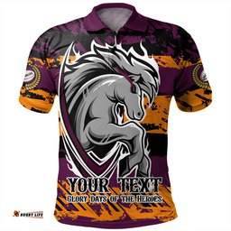 Amazing Aussie Brisbane Broncos Theme Song Inspired Polo Shirt