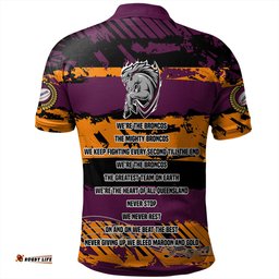Amazing Aussie Brisbane Broncos Theme Song Inspired Polo Shirt