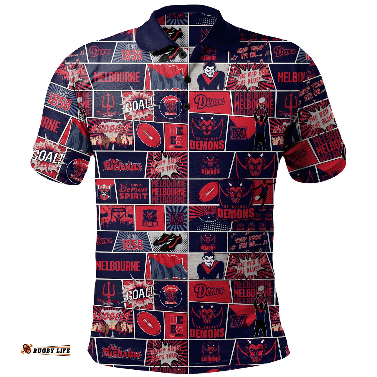 Amazing Aussie Melbourne Legacy Of The Pride Comic Style Polo Shirt