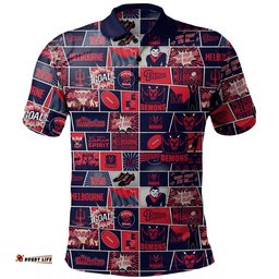 Amazing Aussie Melbourne Legacy Of The Pride Comic Style Polo Shirt