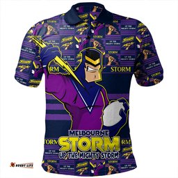 Amazing Aussie Melbourne Storm Champion���s Pride Comic Style Polo Shirt