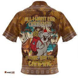 Amazing Aussie Australia Camping Christmas All I Want For Xmas Is More Time For Camping Polo Shirt