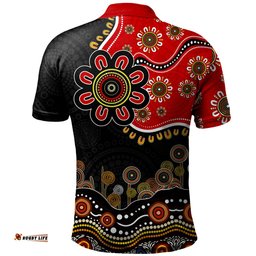 Amazing Aussie Australia Aboriginal Dot Art In My Heart Polo Shirt