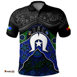 Amazing Aussie Indigenous Australian Aboriginal Torres Warrior Legacy NAIDOC Journey Polo Shirt