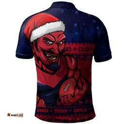 Amazing Aussie Melbourne Merry Christmas Down Under Footy Power Style Polo Shirt