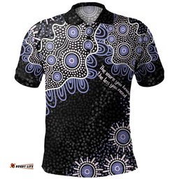 Amazing Aussie Australia Aboriginal The More You Know The Less You Need Purple Patterns Polo Shirt