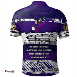 Amazing Aussie Melbourne Storm Theme Song Inspired Polo Shirt