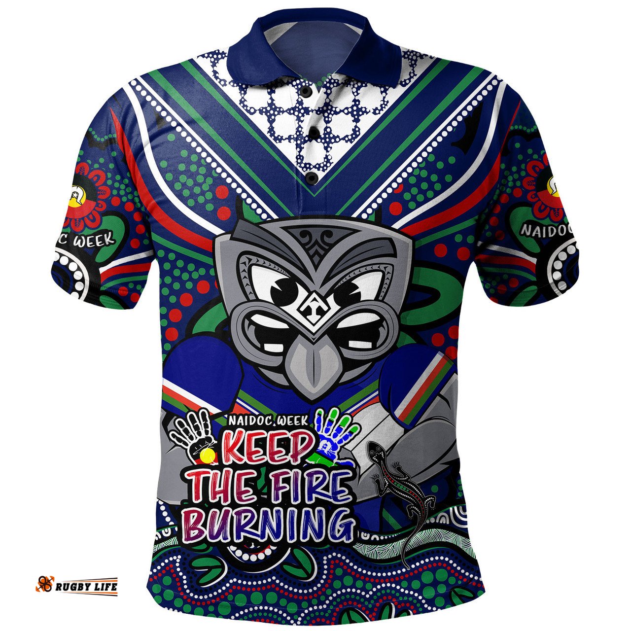 Amazing Aussie New Zealand Warriors Aboriginal Inspired Naidoc Week Custom For Die Hard Fan Supporters Polo Shirt