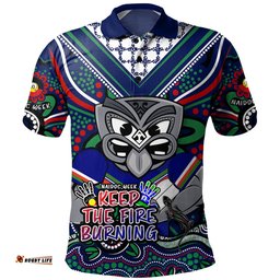 Amazing Aussie New Zealand Warriors Aboriginal Inspired Naidoc Week Custom For Die Hard Fan Supporters Polo Shirt