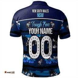 Amazing Aussie Cockroach Sport Eat Sleep Repeat With Tropical Patterns Polo Shirt