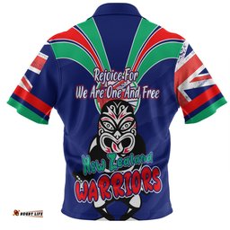 Amazing Aussie New Zealand Warriors Happy Australia Day We Are One And Free Polo Shirt
