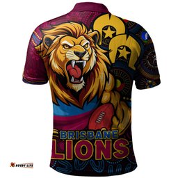 Amazing Aussie Brisbane Lions NAIDOC Spirit Of Country Polo Shirt