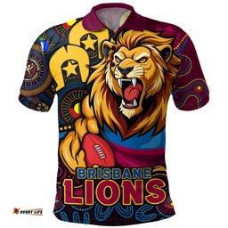 Amazing Aussie Brisbane Lions NAIDOC Spirit Of Country Polo Shirt