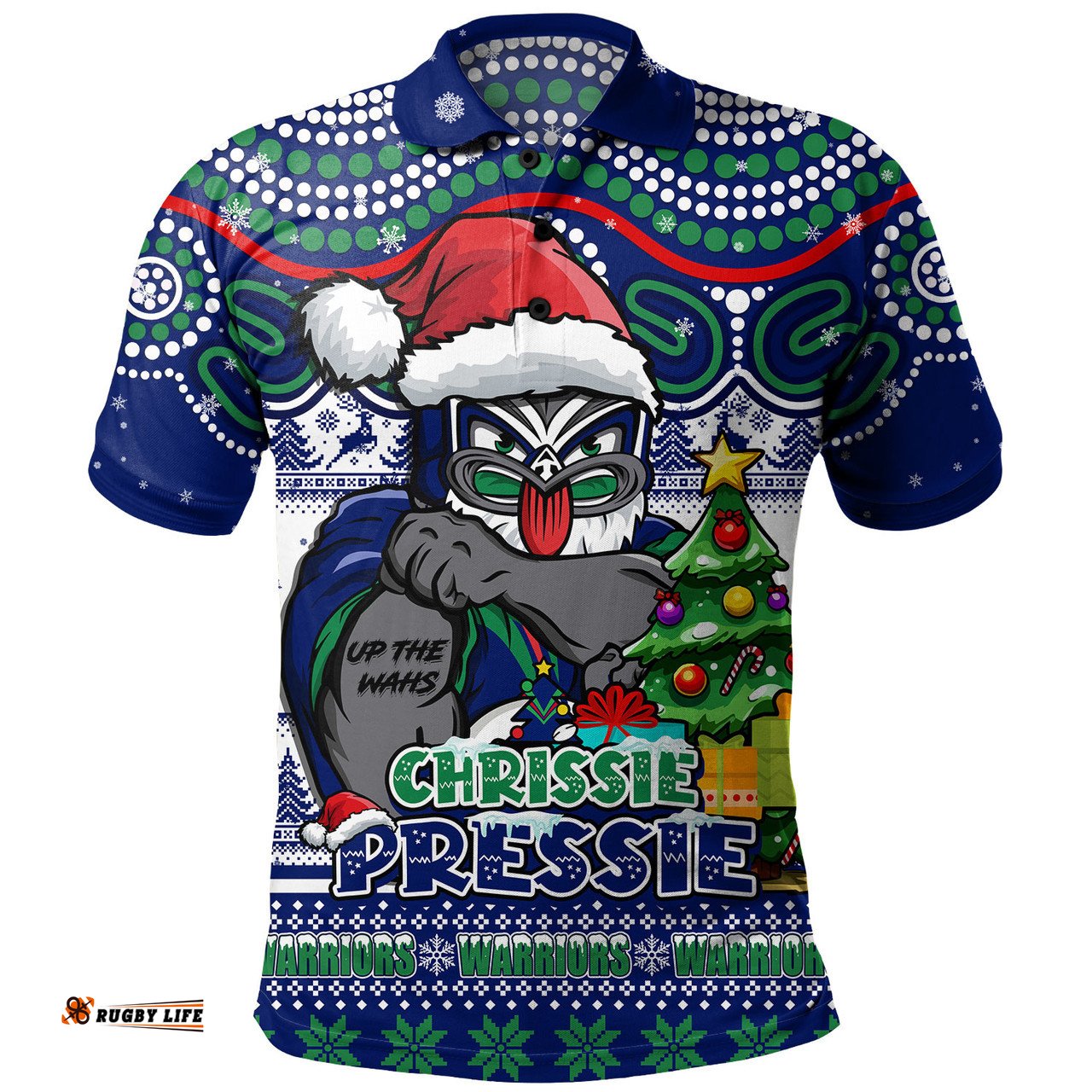 Amazing Aussie New Zealand Warriors Aussie Ugly Christmas For Die Hard Fan Supporters Polo Shirt