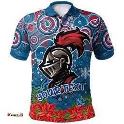 Amazing Aussie Newcastle Knights Christmas Custom Christmas Super Newcastle Knights Polo Shirt