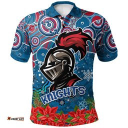 Amazing Aussie Newcastle Knights Christmas Custom Christmas Super Newcastle Knights Polo Shirt