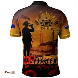 Amazing Aussie Australia ANZAC Day Guardian Of The Dawn Polo Shirt
