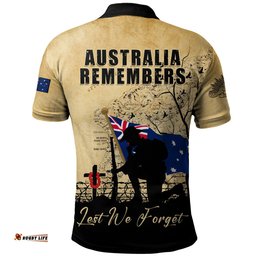 Amazing Aussie Australia Anzac Day Brothers In Arms Gallipoli Remembrance Polo Shirt