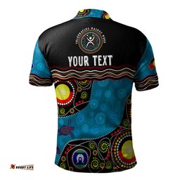 Amazing Aussie Australia Custom Naidoc Week Culture Art With River And Tortoise Aboriginal Polo Shirt