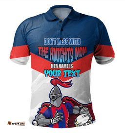 Amazing Aussie Newcastle Knights Mother's Day Screaming Mom and Crazy Fan Polo Shirt