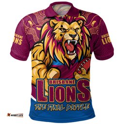Amazing Aussie Brisbane Lions Final Clash Battle Edition Polo Shirt