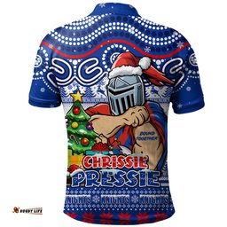 Amazing Aussie Newcastle Knights Aussie Ugly Christmas For Die Hard Fan Supporters Polo Shirt
