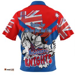Amazing Aussie Newcastle Knights Happy Australia Day We Are One And Free Polo Shirt