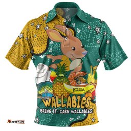 Amazing Aussie Australia Wallabies Custom Australian Big Things Polo Shirt