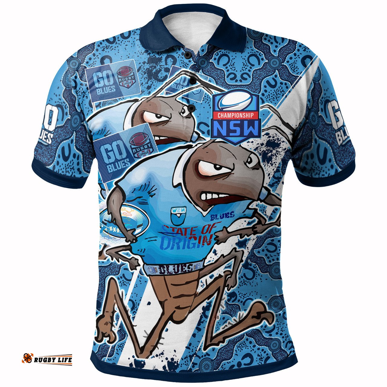 Amazing Aussie Cockroaches League Custom NSW Cockroaches Super Cockroaches League With Culture  Polo Shirt