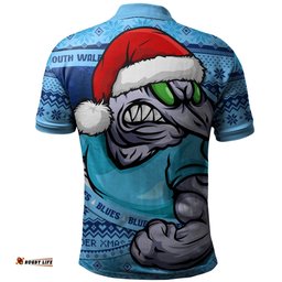 Amazing Aussie New South Wales Blues Ugly Knit Style For Christmas Game Fans Polo Shirt
