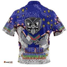Amazing Aussie New Zealand Warriors Custom Team With Dot And Star Patterns For Tough Fan Polo Shirt