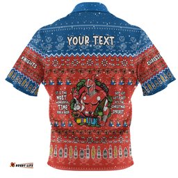 Amazing Aussie Newcastle Knights Christmas Custom Chrissie Spirit Polo Shirt