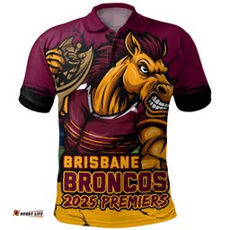 Amazing Aussie Brisbane Broncos Unleash Power In The Ultimate Battle Polo Shirt